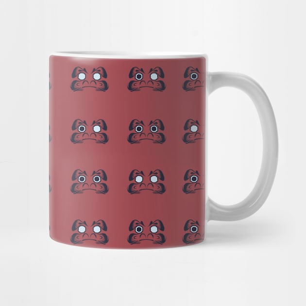 Daruma Faces Pattern by MythoCulture